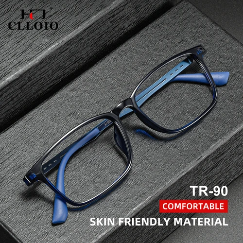 Imagen 2 del producto CLLOIO, gafas de lectura de titanio flexibles ultraligeras de alta calidad, gafas antiluz azul para miopía, gafas graduadas progresivas
