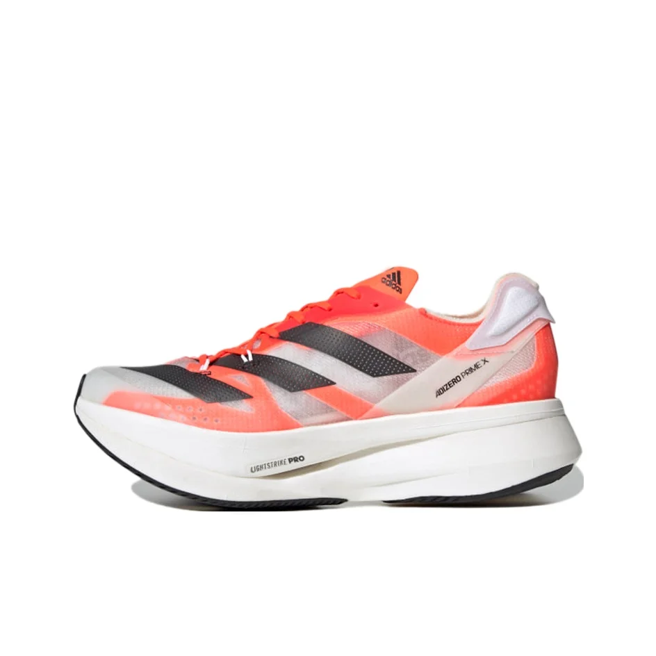

Adidas Adizero Prime X Карбоновая плита Устойчивая к истиранию Противоскользящие Низкие беговые кроссовки Унисекс G54976