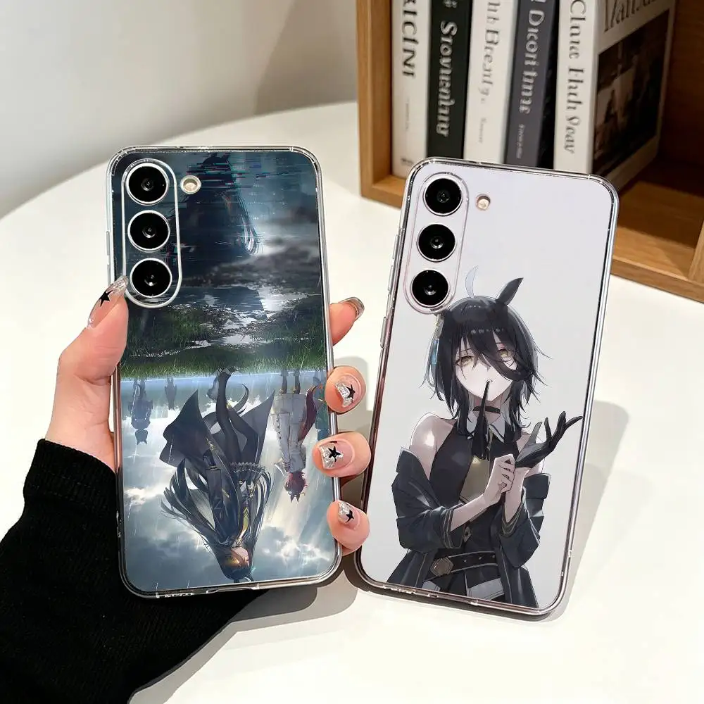 M-Manhattan Cafe Uma-a Clear Soft Silicone Phone Case for Samsung Galaxy A71, A70, A52, A51, A40, A30