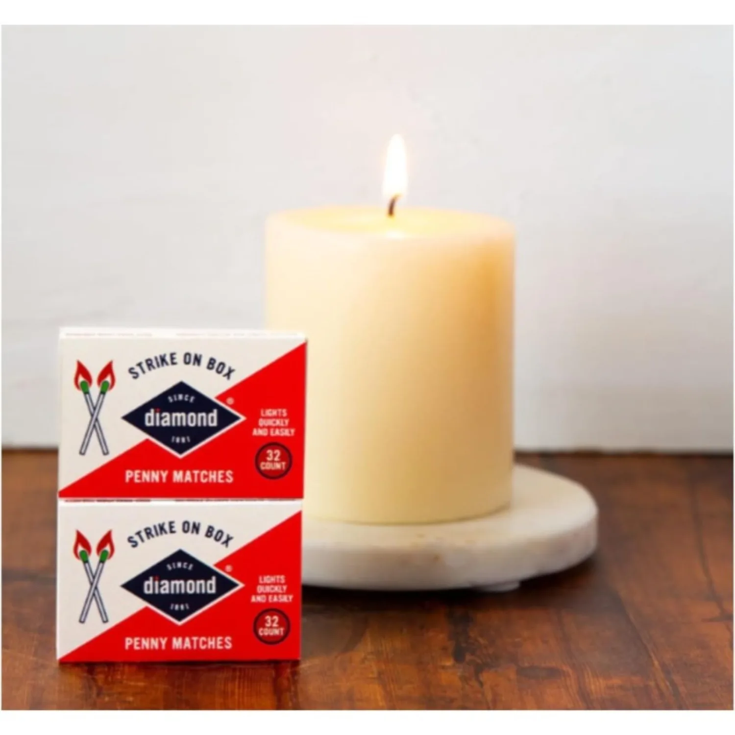 5 Pcs Diamond Strike-on-Box Kitchen Matches, Reliable Ignition for Cooking, Camping, and Home Use