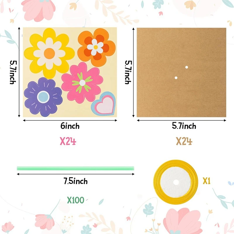 Flower Bouquet Cract Kit Mother's Day DIY Fragrant Card Card 1 Set Durable Easy Install Easy To Use