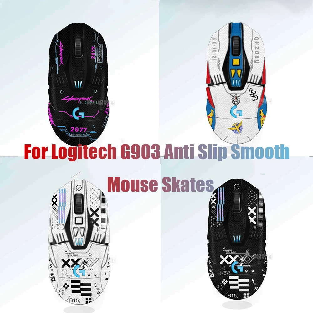 For Logitech G903 Anti Slip Smooth Mouse Skates Mouse Inclusive Stickers Wireless Mouse Stickers Wear-resistant Accessories
