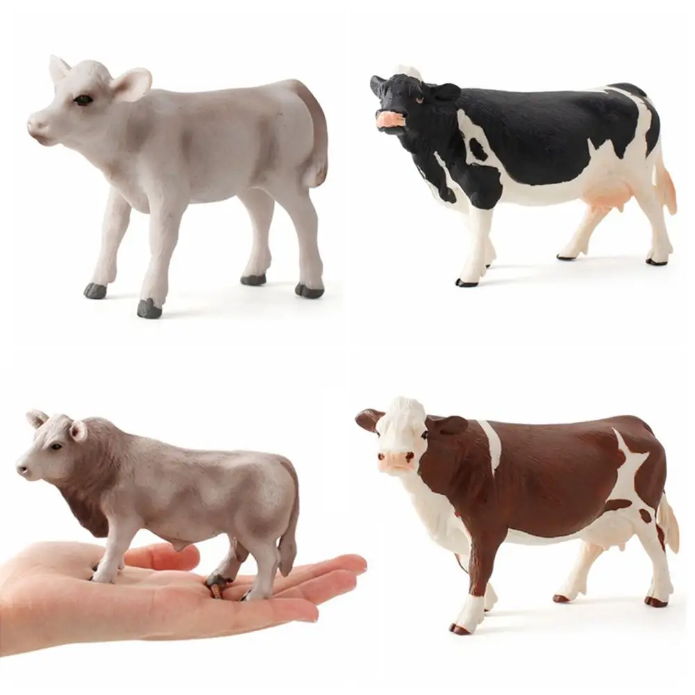 Fun Simulation  Model for Children Baby Kids Gifts Action Figure Animal Figurine Cow Models Educational Toys Home Decor