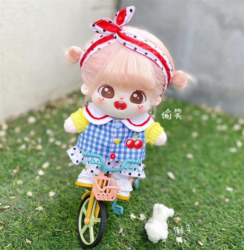 Lovely 20cm Dolls Clothes Kpop Outfit for DIY 20cm Cotton Stuffed Idol Doll Kids Toys