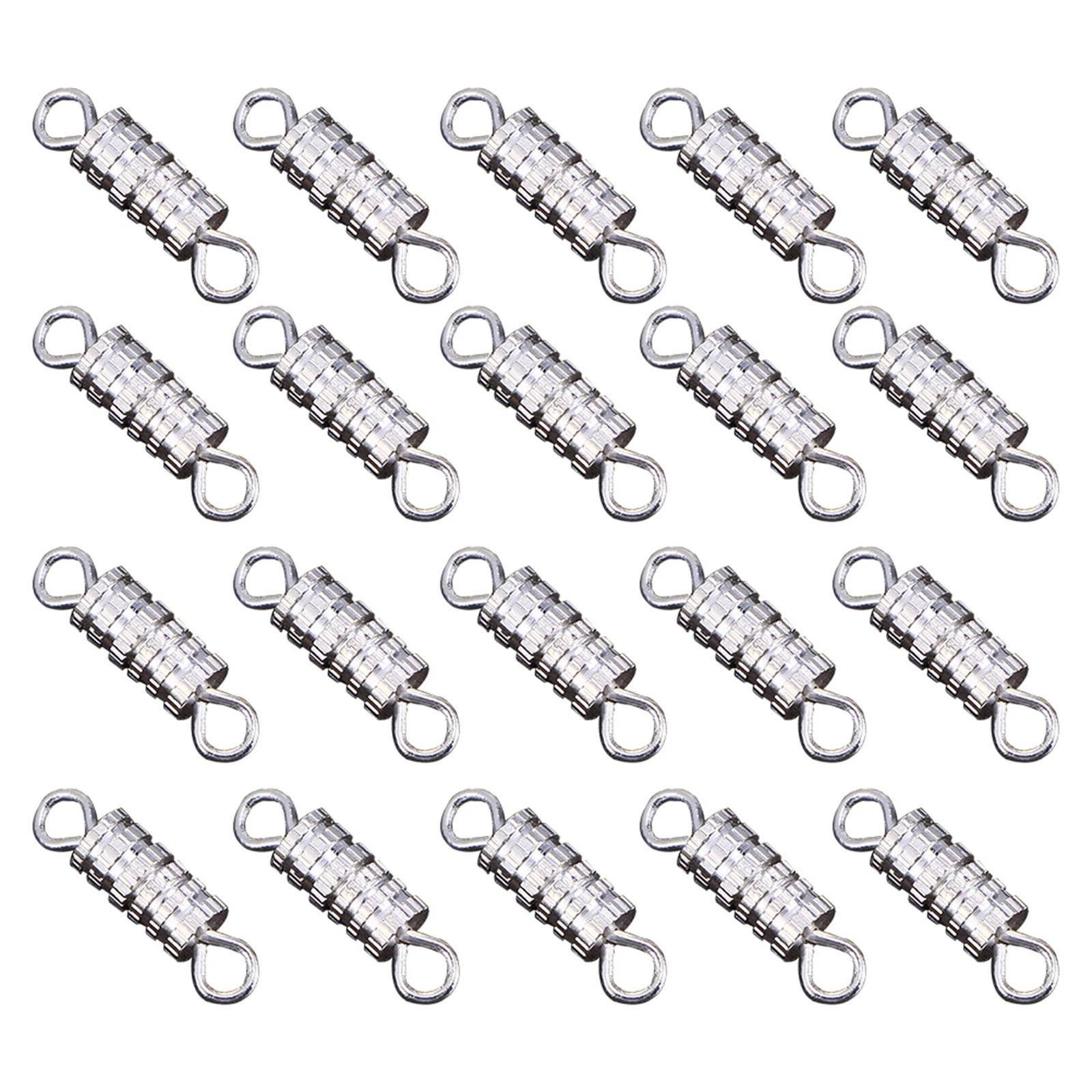 

60 Pcs Button Copper Turnbuckle Clasp Metal Necklace Layering Clasps Jewelry Making