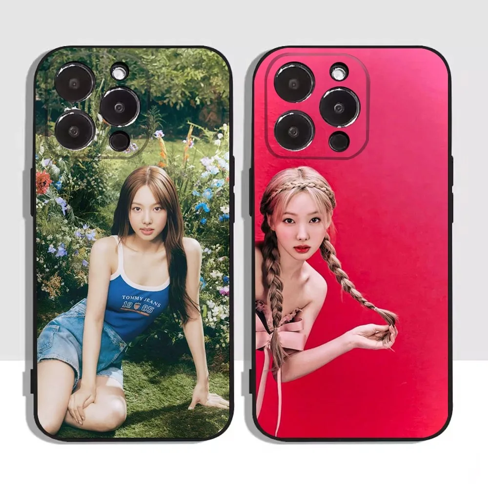 T-TWICE- N-Nayeon- Cute Phone Case For Apple iPhone 15,14,13,12,11,XS,XR,X,8,7,Pro,Max,Plus,mini Silicone Black Cover