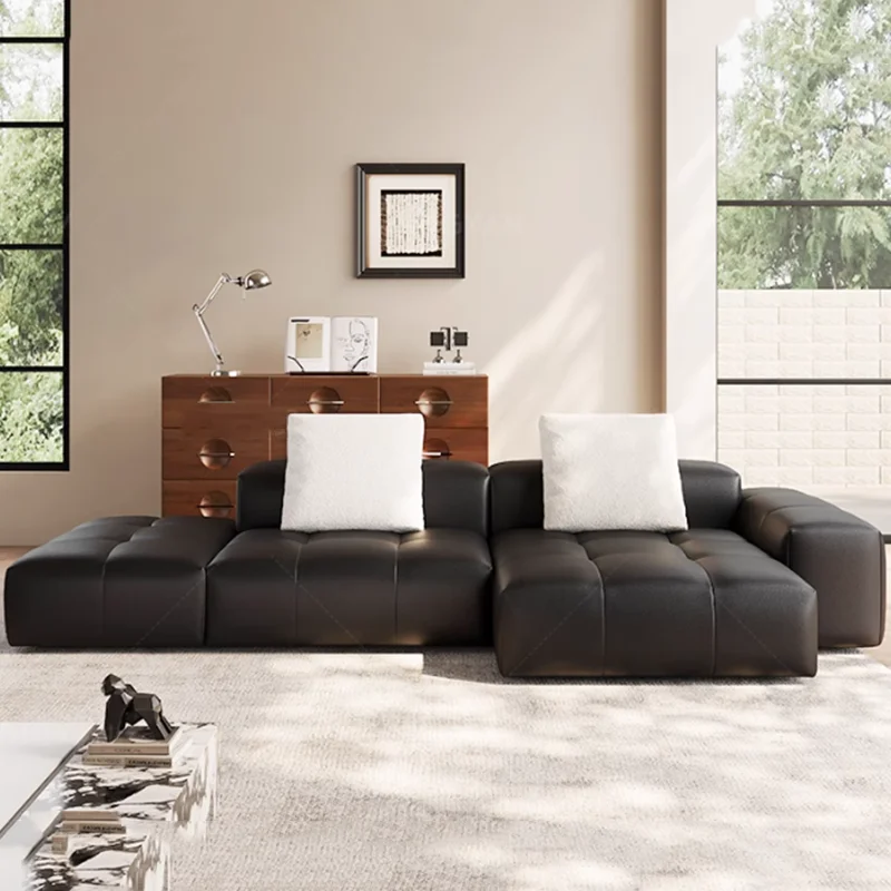 노르딕 가죽 압축 소파 미니멀리스트 럭셔리 릴렉스 암체 - Home Cinema Luxury 리뷰 및 가격
