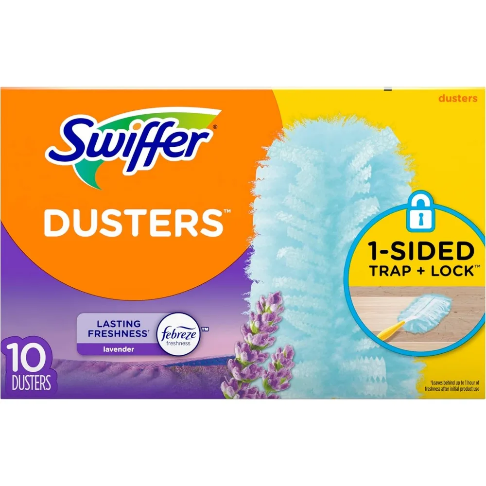 Recargas de espanador multisuperfície perfumadas com lavanda, pacote com 10 para eletrônicos e móveis