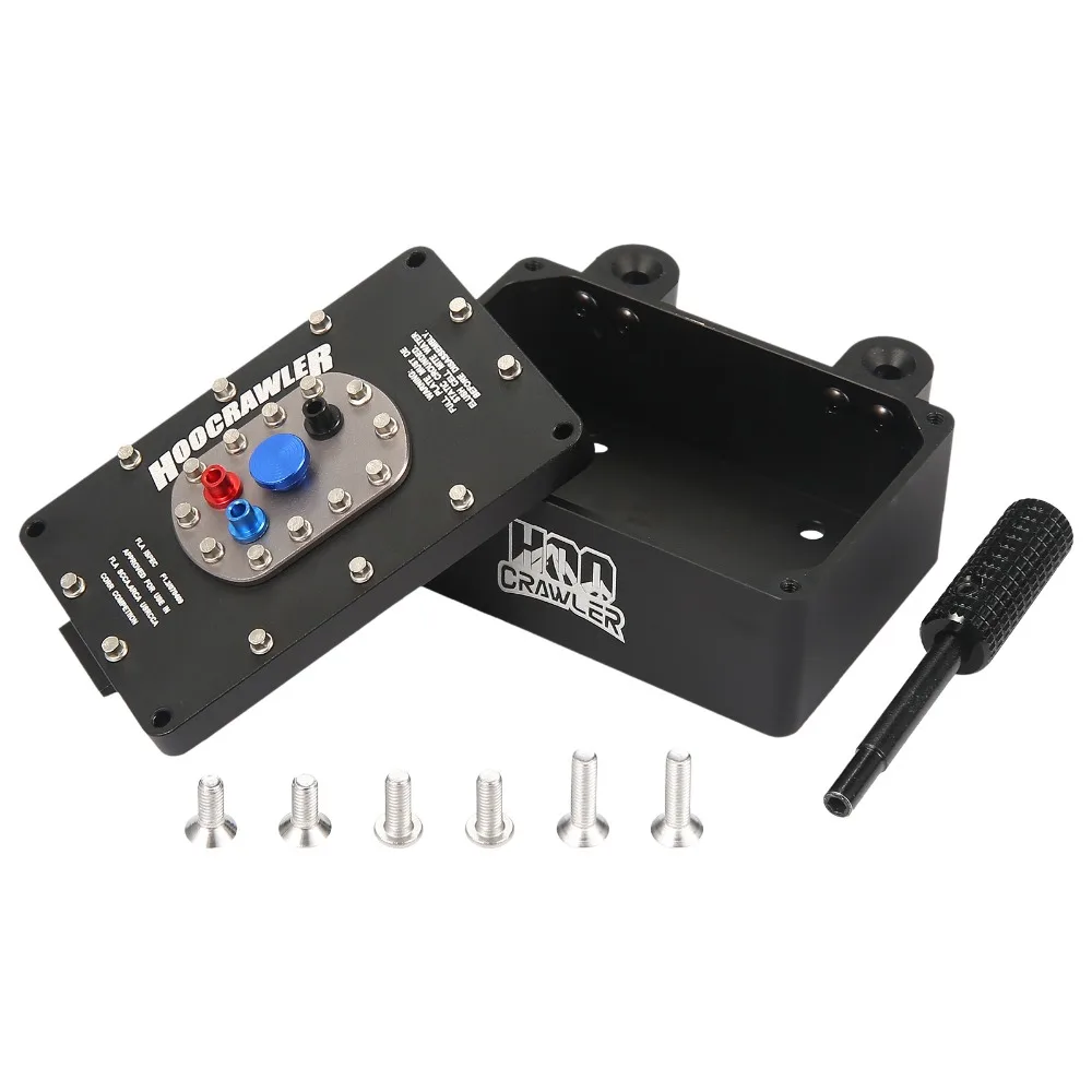 1:10 RC Scale Fuel Cell Box Receiver Box CNC Aluminum for RC4WD Trail Finder II Gelande II SCX10 PRO VS4-10 TRX4 TRX6
