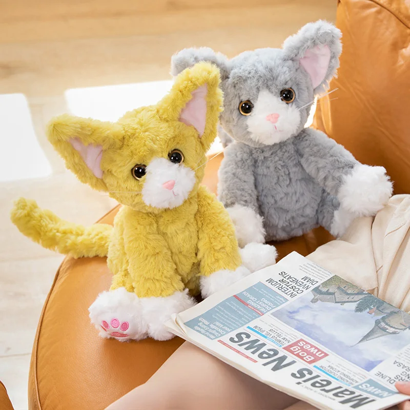 26cm Kawaii Cat Series Plush Doll Independent Packaging German Cat Five Colors Plush Doll For Children Birthday Gift Surprise