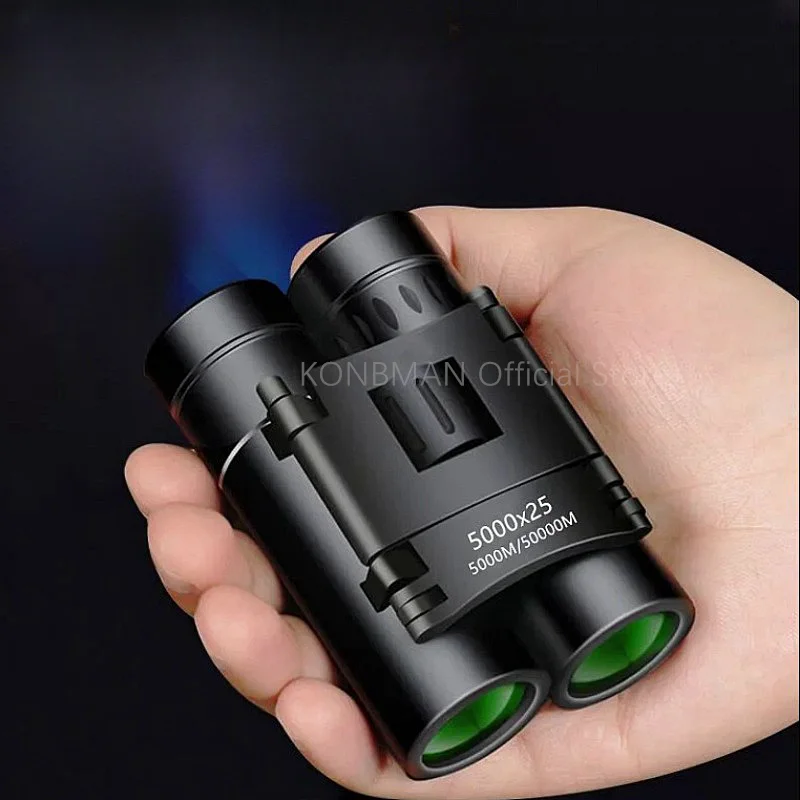 30000m Remote Folding 500x25 Mini High-definition Binocular Telescope Bak4 Optical Hunting Sports Outdoor Camping Travel