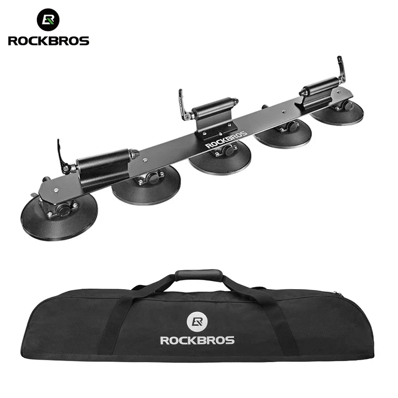 ROCKBROS Storage Bag for Bike Carrier Aluminum Car Roof Bicycle Suction Cup Rack with PVC Package