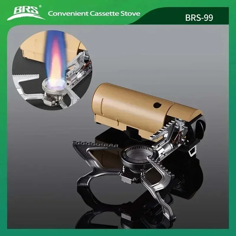 Cocina de Camping BRS 2670W para Viajes al Aire Libre, Cocina de Camping BRS-99 y Placa Calefactora, Hornillo de Gas Portátil para Camping y Senderismo