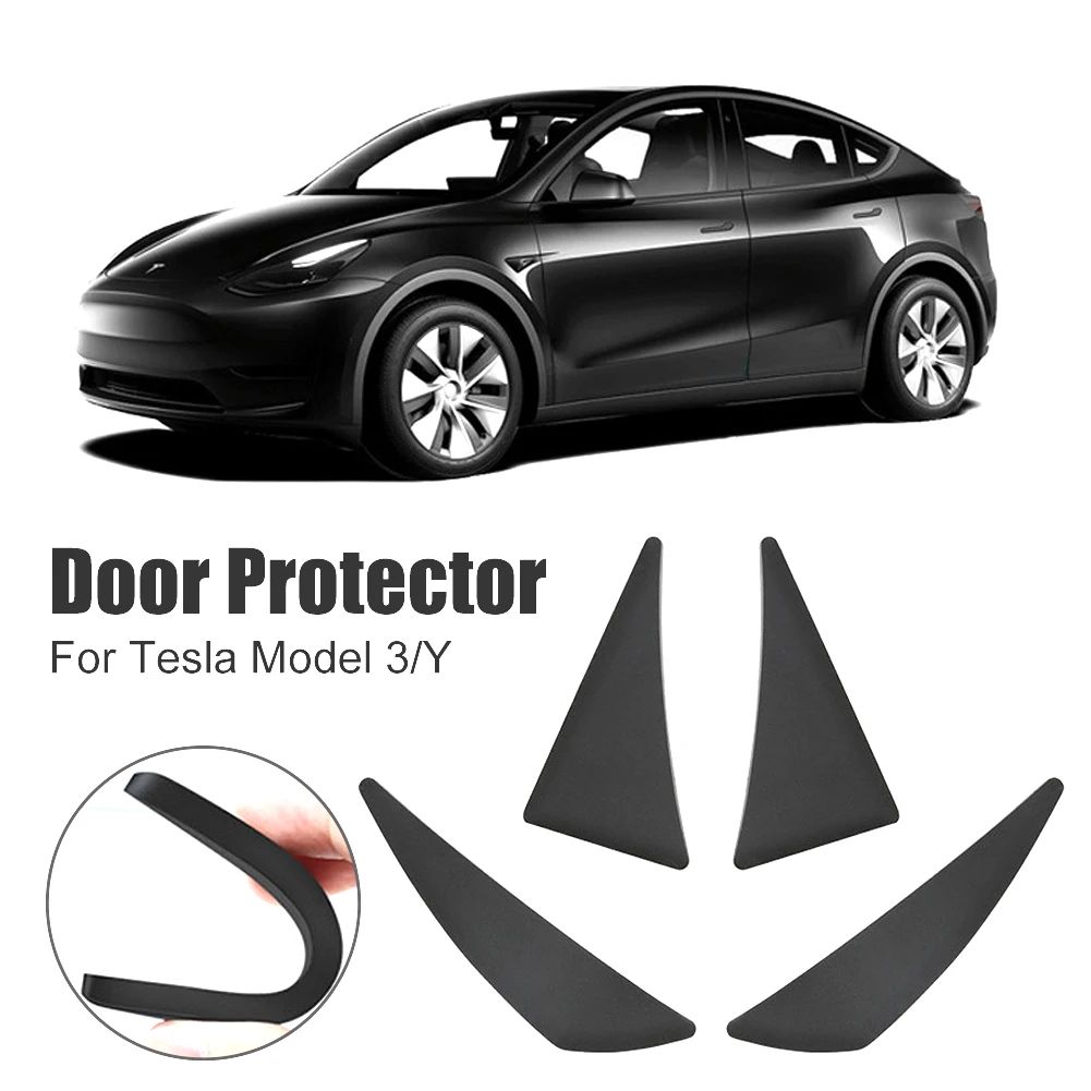 Car Door Edge Guard Flexible PVC Door Corner Protector Self-Adhesive Scratch Protector Car Accessories For Tesla Model 3 Model Y