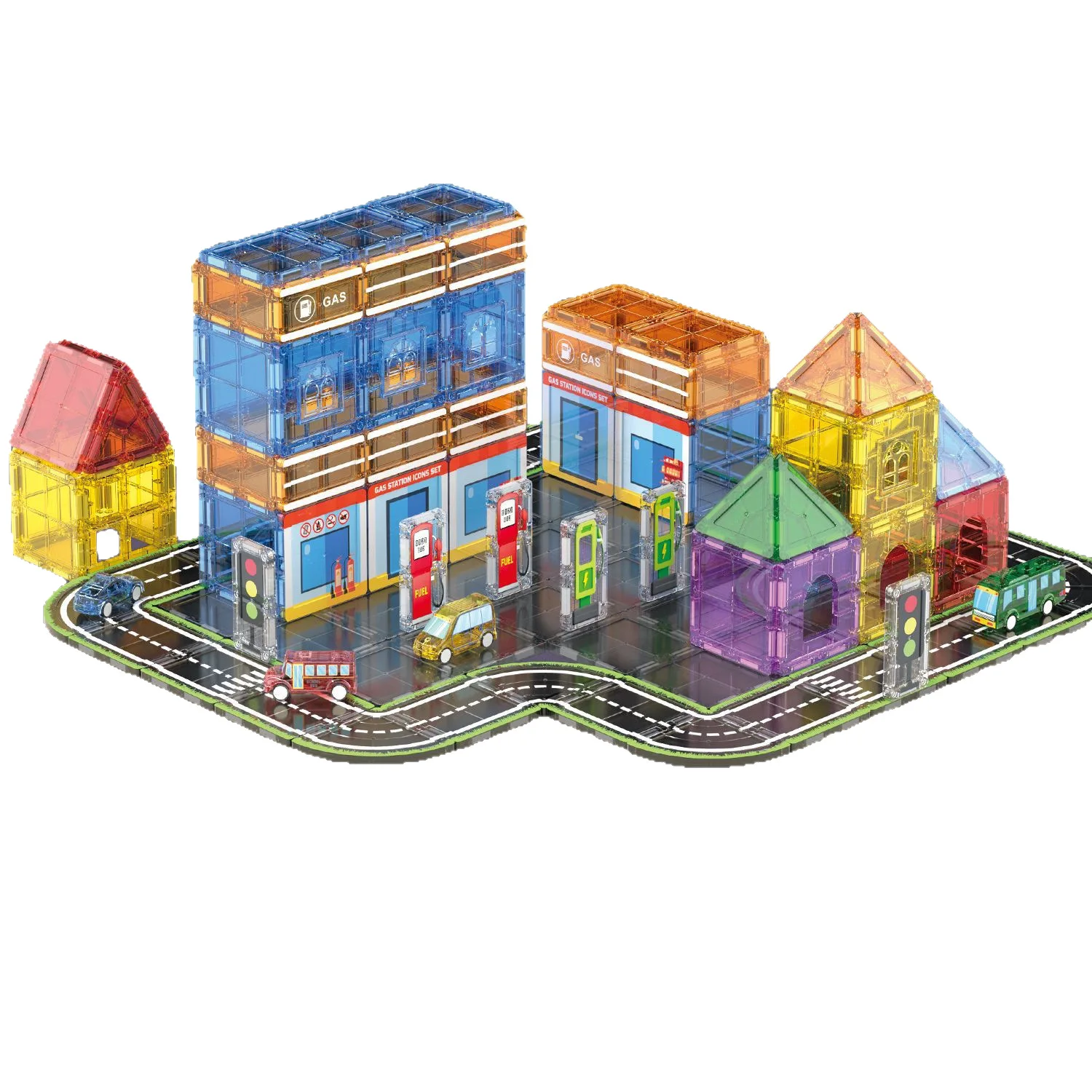 磁気シート 積み木 知育玩具 立体 カラーウィンドウ 磁気シート ギフト