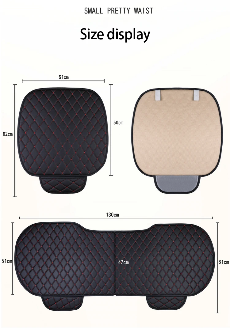 PU Universal Car Seat Cover Cushion For VW T-ROC UP CC Golf 5 6 7 Passat B5 B7 B8 Polo touran Auto Interior Accessorie Chair Mat