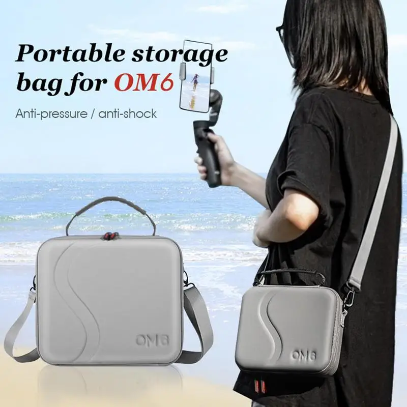 Storage Bags For DJI OM 6 Carrying Case Grey Durable Portable Bag For DJI OM6 Osmo Mobile 6 Handheld Gimbal Accessories