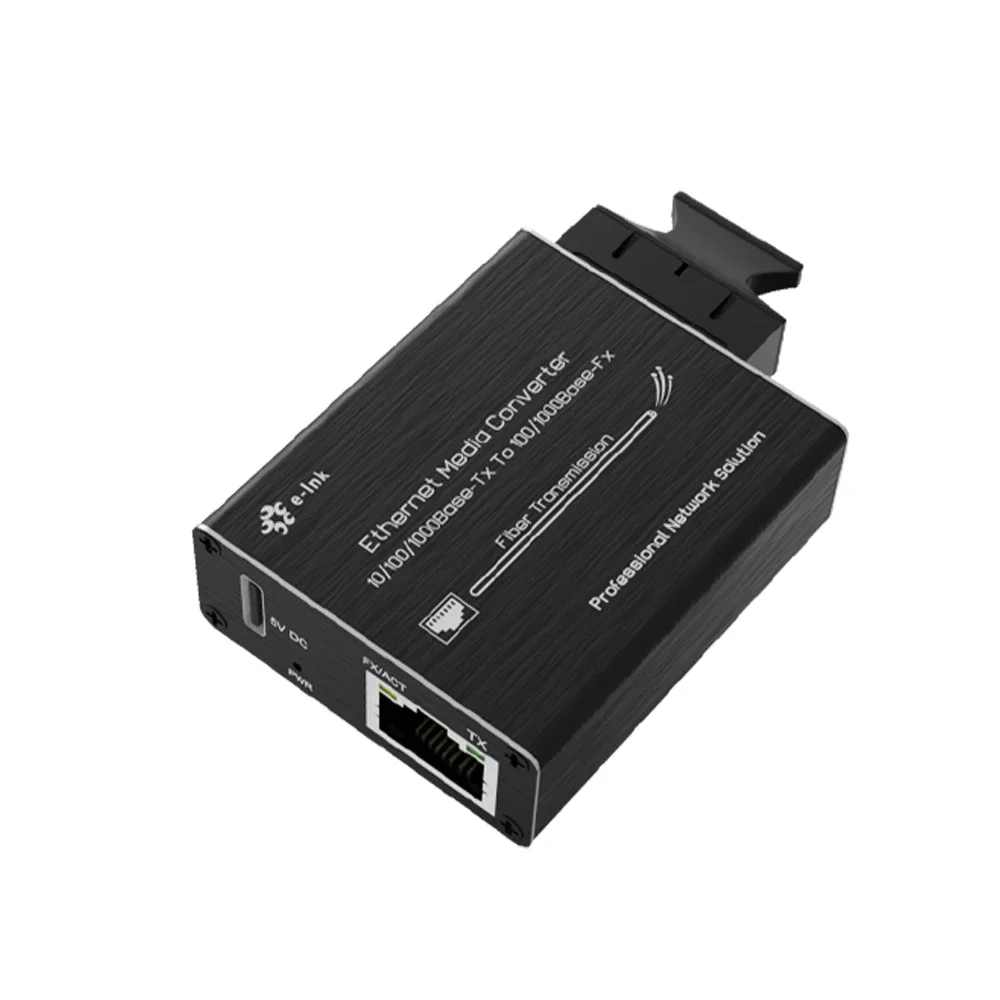 

Micro Gigabit Media Converter 10-100-1000M Fiber Ethernet Converter with SC Port for Long-Distance Network Deployment