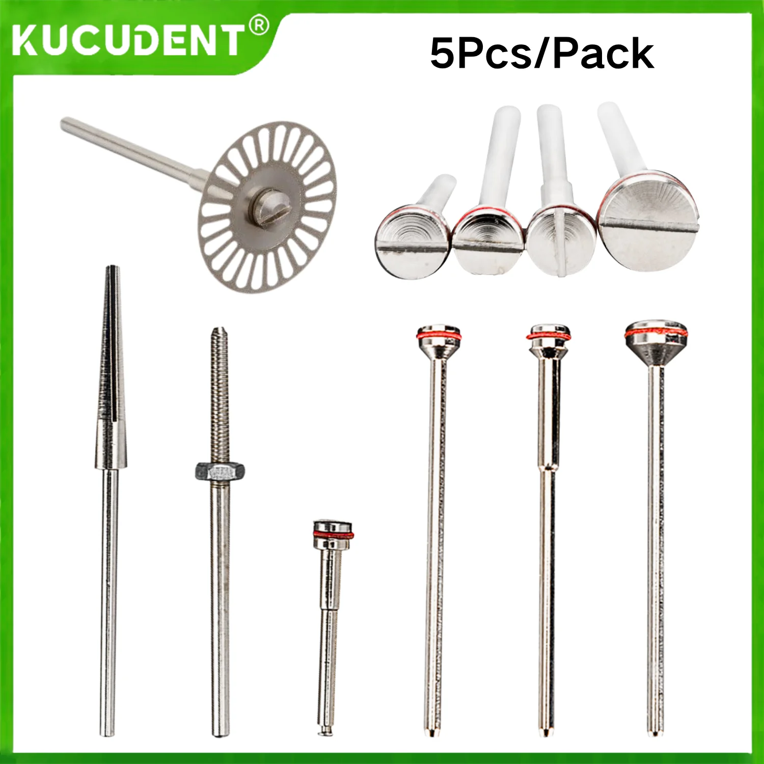 

5Pcs Dental Holding Needle Polished Shaft Polishing Shank Mandrel Burs Rotary Tool For Polisher Machine Cutting Material