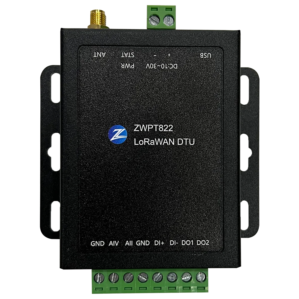 IoT LoRaWAN DTU Remote Data Transmit Unit. AI DI DO Signal. Sensor Input. High Side DO.  TTN Decoder Encoder.