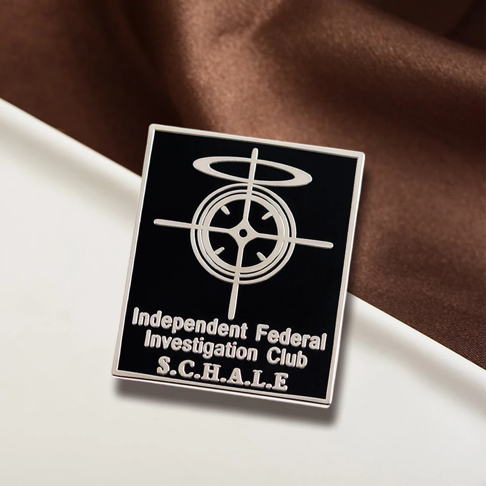 Blue Archive S.C.H.A.L.E Logo organisationnel Badge Club d'enquête broche jeu thème articles décoratifs périphériques broche en métal