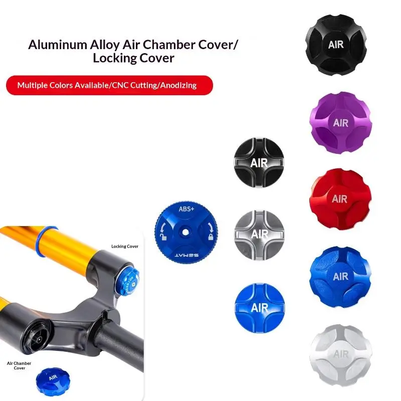 ★▲1PC Bicycle Suspension Fork Cap Parts Manual Cover Aluminum Alloy Bike Air Cap Fork Protector For Mountain Bike