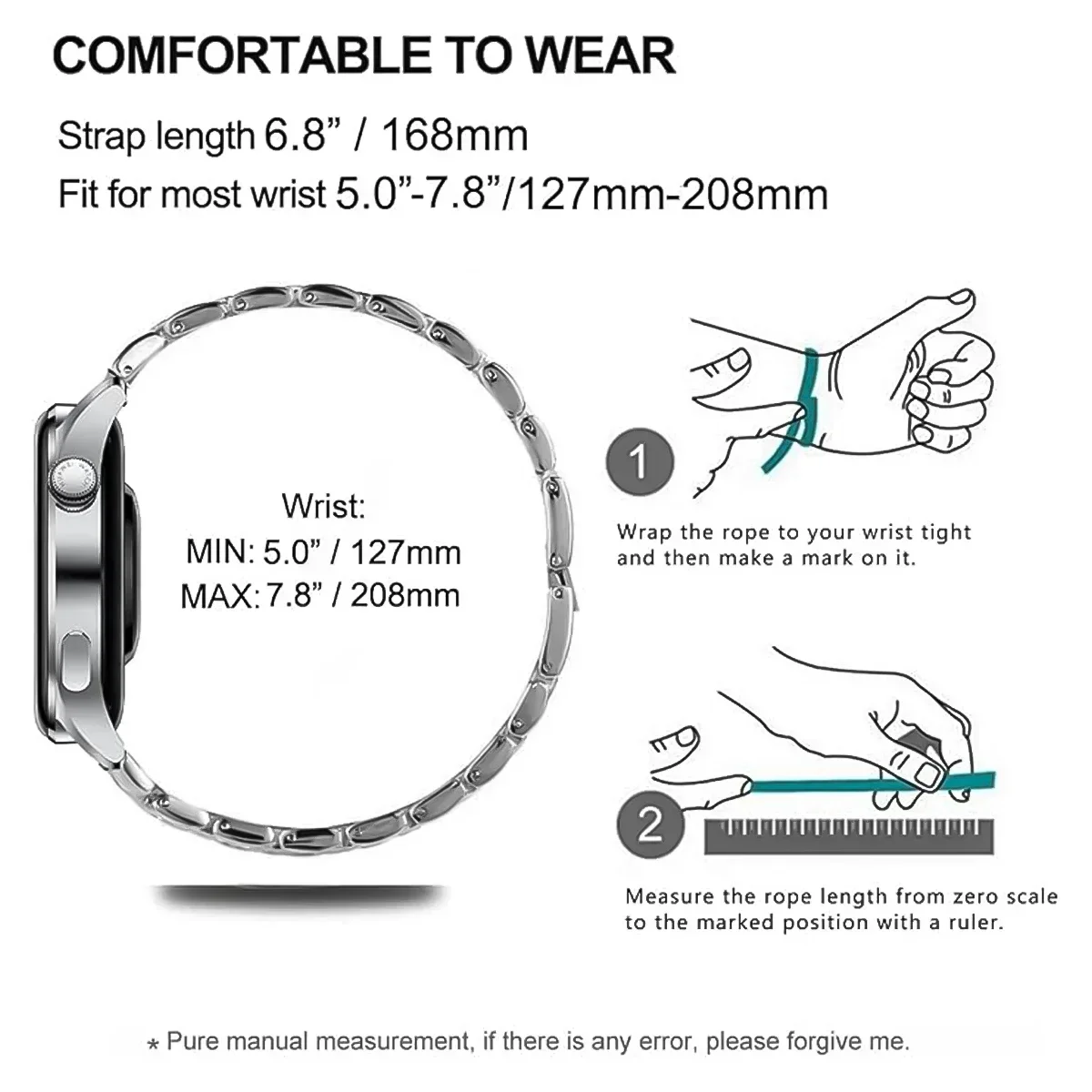 18mm Ceramic+Metal Strap For Huawei Watch GT5Pro 42mm GT5 41mm Woman Luxury Correa Wristband For Huawei Watch GT4 41mm Accessory