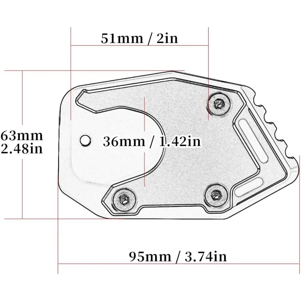 مسند للدراجة النارية لـ H.onda CBR650R-، CBR300R Pad-من من من من أجل الخارج ، CBR500R-nc ، ملحقات CNC لركن السيارات في الهواء الطلق