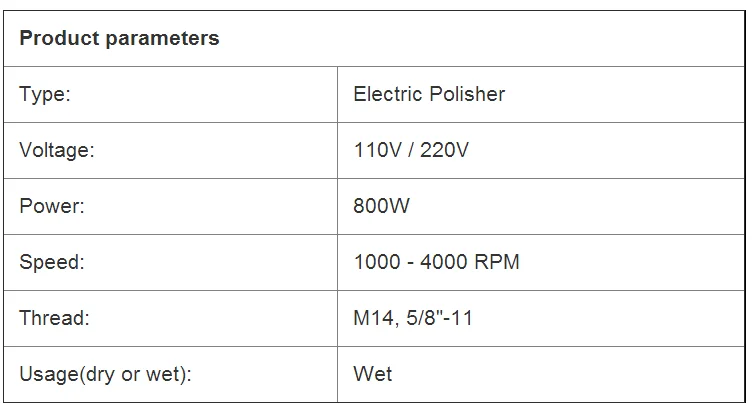 TLF  110V/220V Electric Hand Tool Granite Marble Stone Wet Polisher Sander