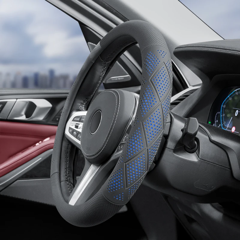 New For 38cm15''Citroen C1 C2 C3 C4C5 C6 VTS Xsara C-Crosser Berlingo Jumpy AIRCROSS Car Steering Wheel Cover AutoAccessories