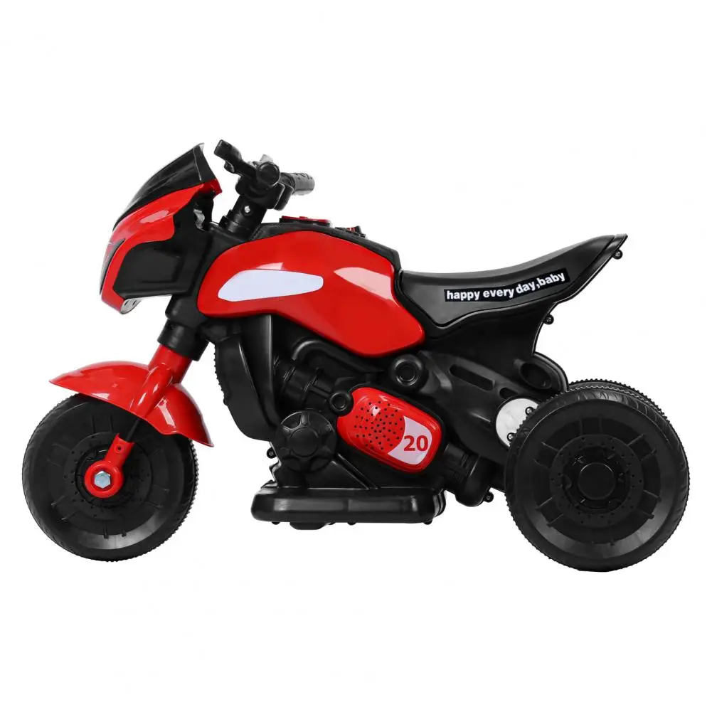 Kids Electric Tricycle, Kids Motorcycle Ride-on Car Toy, 3-Wheel Battery Powered Motorbike for Kids 1-6 Years Old, Bluetooth-com