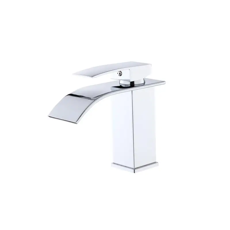 

Single Handle Lavatory Faucet Stainless Steel Chrome, Single Hole Design for Bathroom Sink