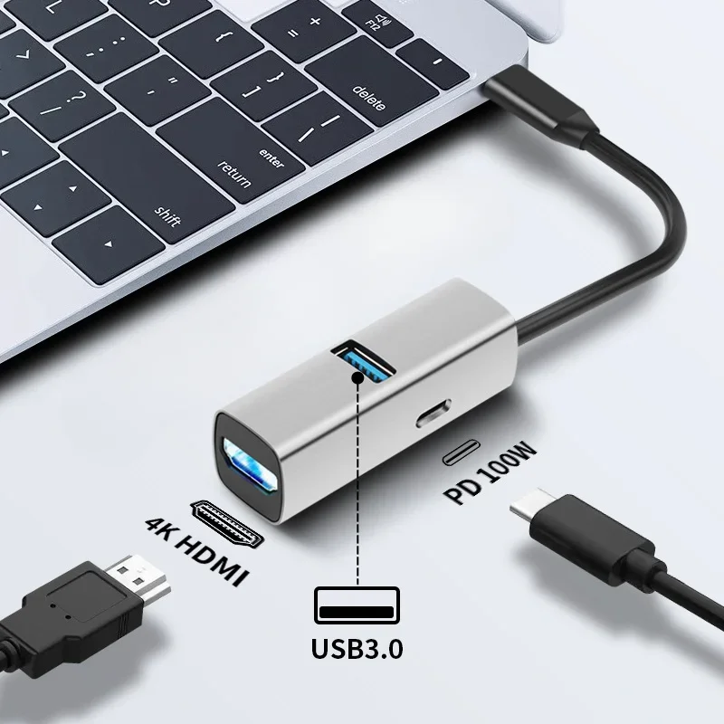 USB C док-станция для ноутбука USB 2,0 5/8 SD/TF HDMI многопортовый адаптер для ноутбука MacBook/Dell/HP/Lenovo 3/в 1 USB-разветвитель