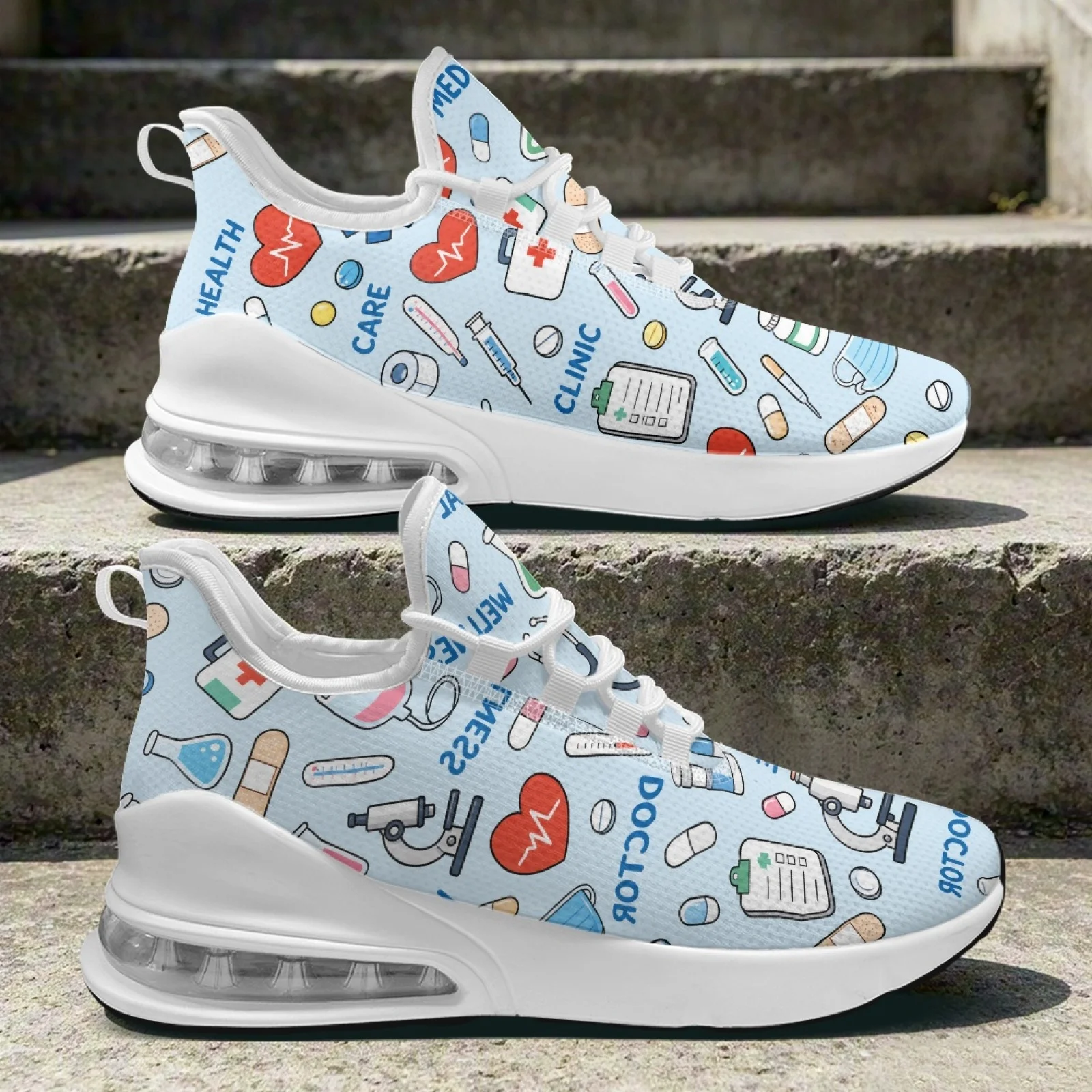 Women Shoes Tennis - PENSTROLL Tıbbi Bakım Desenli Hemşire Ayakkabıları,