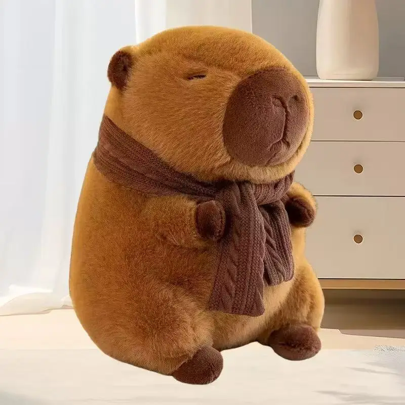 23 سنتيمتر كابيبارا أفخم محاكاة كابيبارا أنيمي لعبة منفوشة دمية لطيفة الحيوانات المحشوة دمية ناعمة أفخم عيد الميلاد الشكر هدية