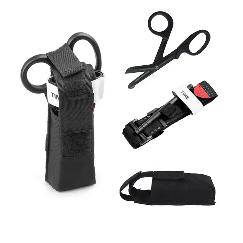 Tourniquet&Trauma Shears,First Aid Supplies,Combat  Medical Emergency Hiking Tactical Survival Gear Kit