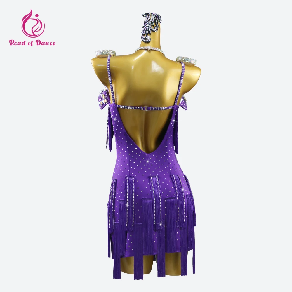 ملابس الرقص اللاتينية أزياء نسائية للفتيات 2025 قاعة الرقص الأمريكية المرحلة القياسية للمناسبات الخاصة بدلة جديدة للحفلات الراقصة