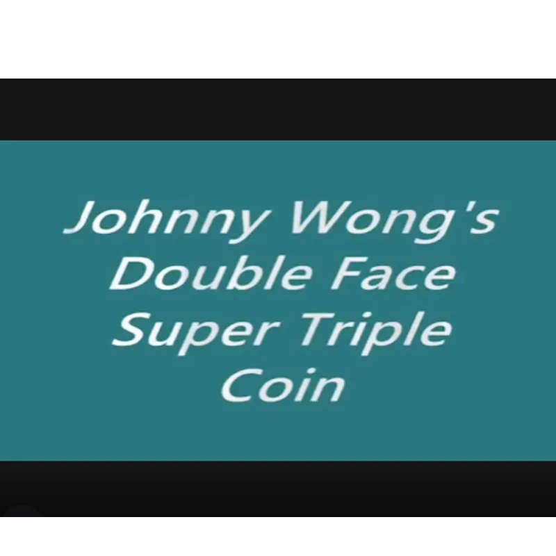 

Супер тройная монета с двойным лицом (доступна Морган/полудоллара) Монета с трюком Волшебные трюки Появляется магия Иллюзии крупным планом Ментализм