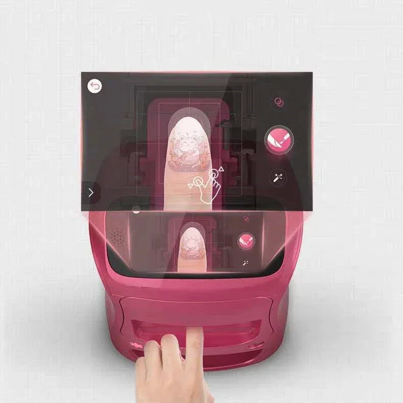 

Новый дизайн 3D ног профессиональный цифровой многофункциональный портативный интеллектуальный принтер для ногтей