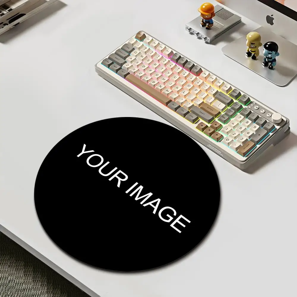 HYBXAXC Customized Gaming Round  Mouse Pad Personalized Video Game Accessories Gifts Student Gifts Office Decor Gaming Laptop