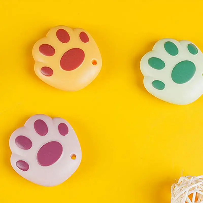 Katze Pfote Box Cutter 3Pcs Versenkbare Umschlag Öffner Mit Keychain Loch Kleine Tragbare Utility Cutter Für Schneiden Paket Papier