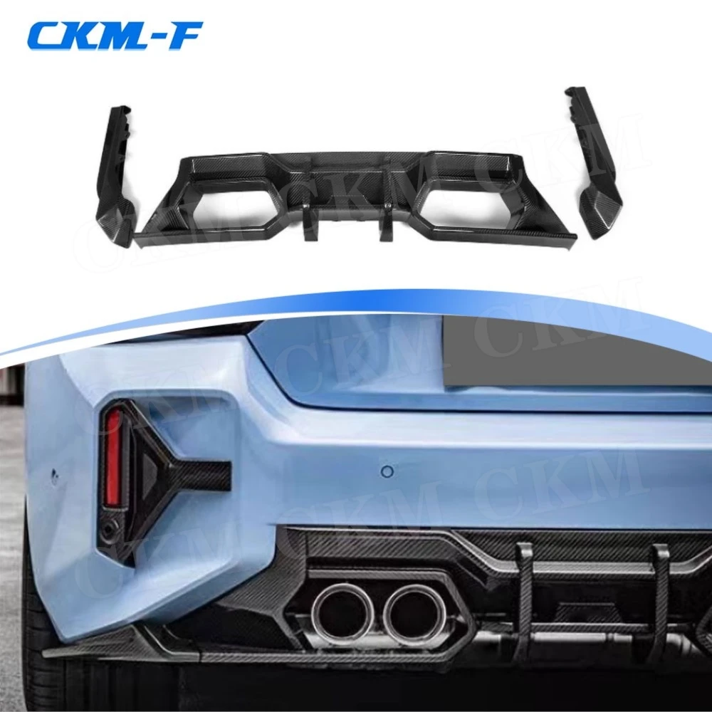 

Dry Carbon Fiber Car Rear Bumper Lip Diffuser With Splitter for BMW M2 G87 2023+ S Style FRP Rear Diffuser Lip Chin Accessories