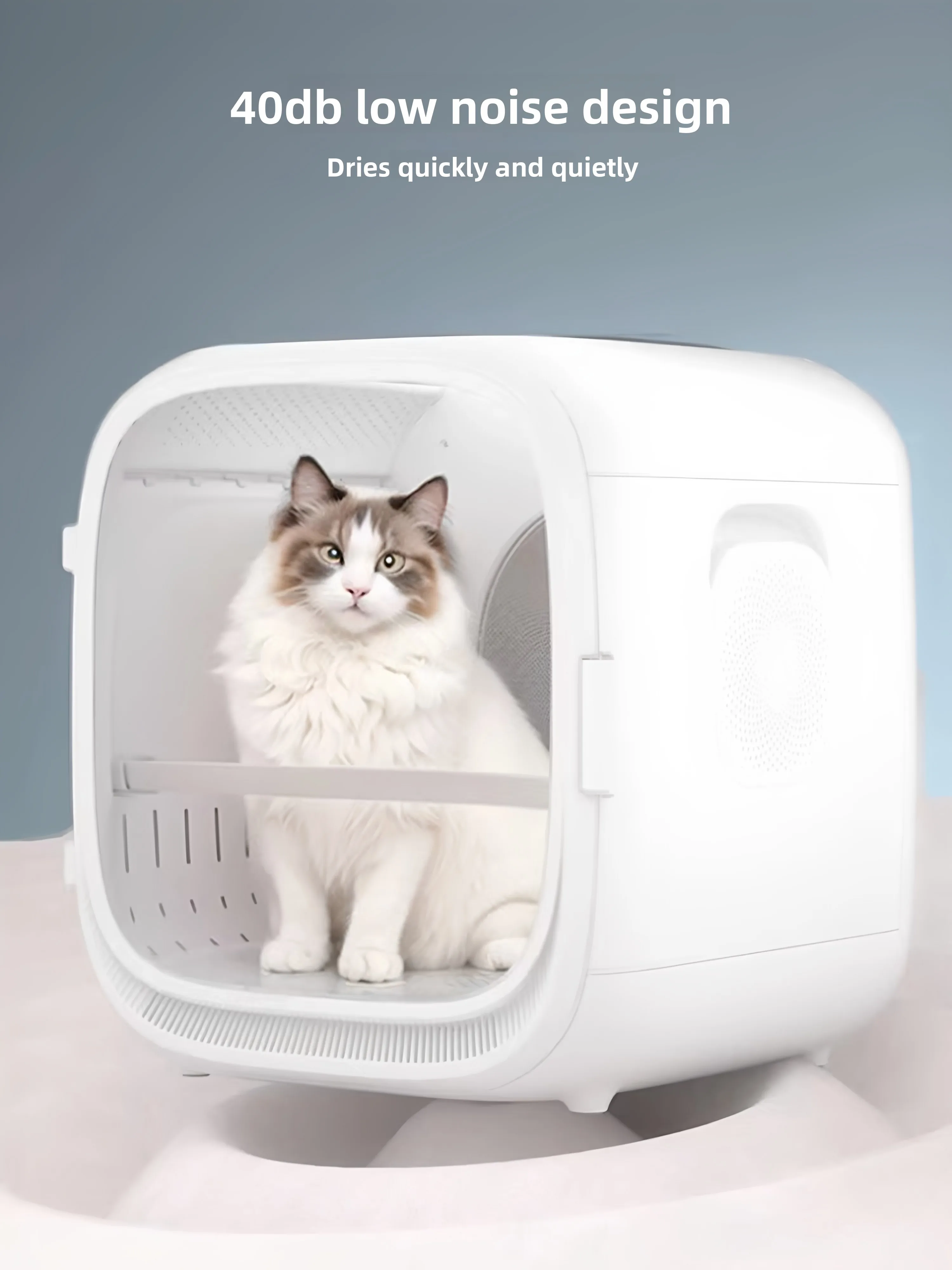 Smart Pet Drying Box - Automatic Cat/Dog Blow Dryer & Grooming Machine for Home Use