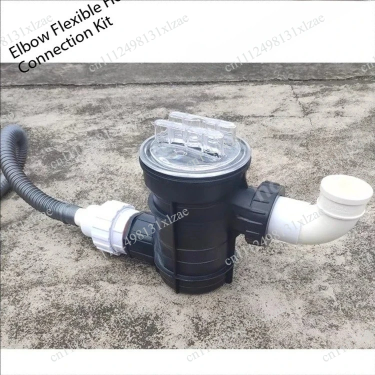 Barber Shop Drain Hair Catcher - Anti-Blocking Pump Prefilter & Connection Pipe for Bath Pool Filtration