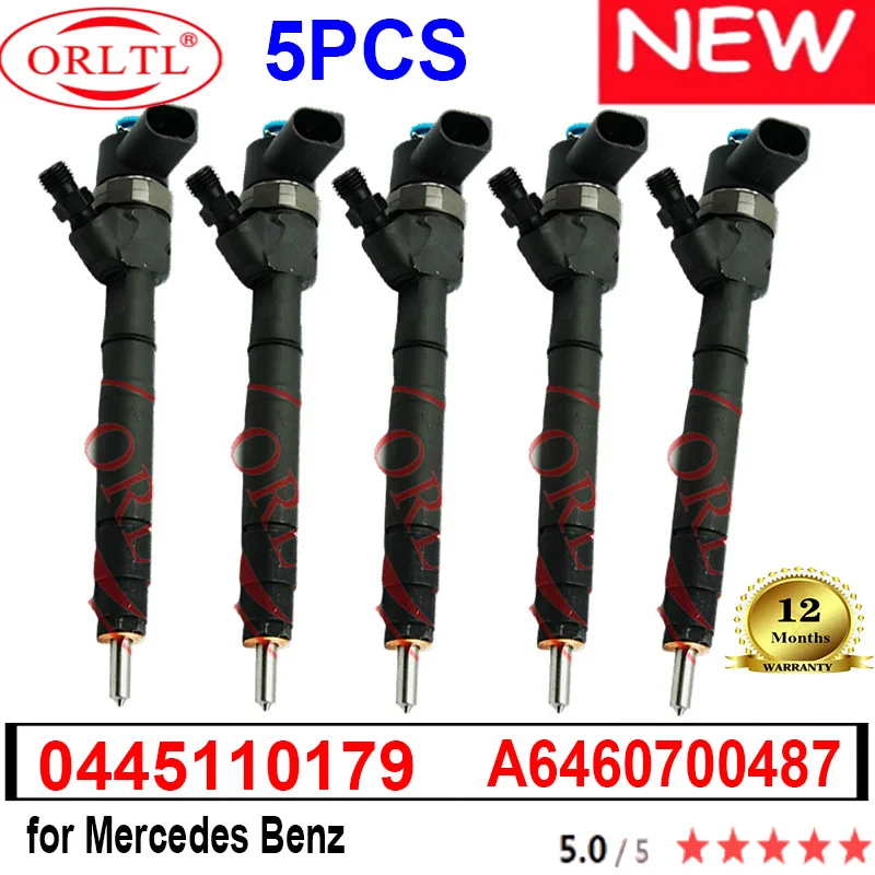 

ORLTL NEW 0445110179 6460700487 A6460700487 Original Fuel Injection 0445 110 179 0 445 110 179 for Mercedes Benz Common Rail