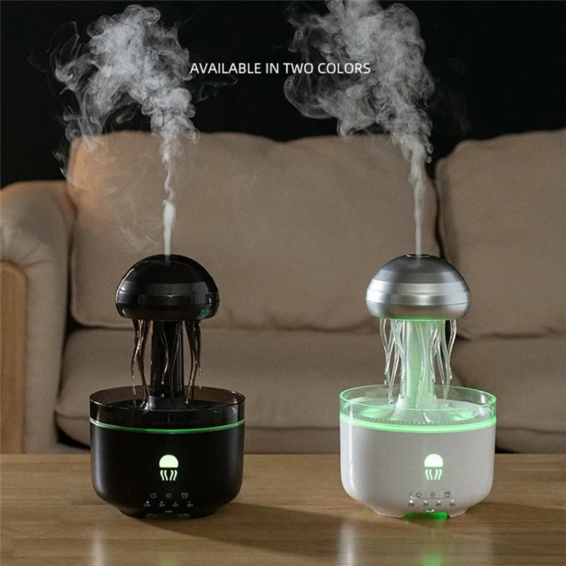 ABBZ-Jellyfish Nawilżacz Powietrza 320ML Dyfuzor Aromaterapii Do Olejków Eterycznych Do Sypialni Biura Idealny Do Jogi Wtyczka EU