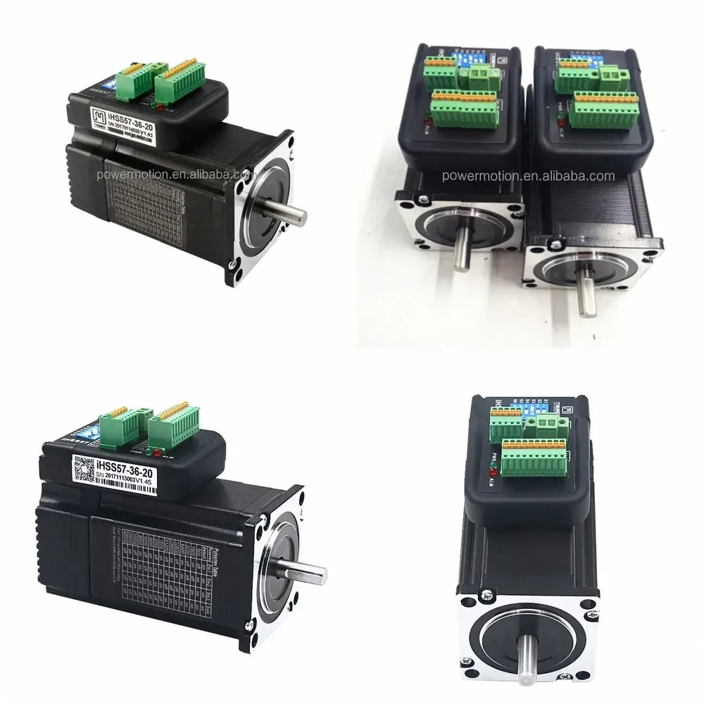Integrated Closed Loop Stepper Motor & Driver 2 Phase 2Nm 23 Steps High Precision Motion Control for CNC