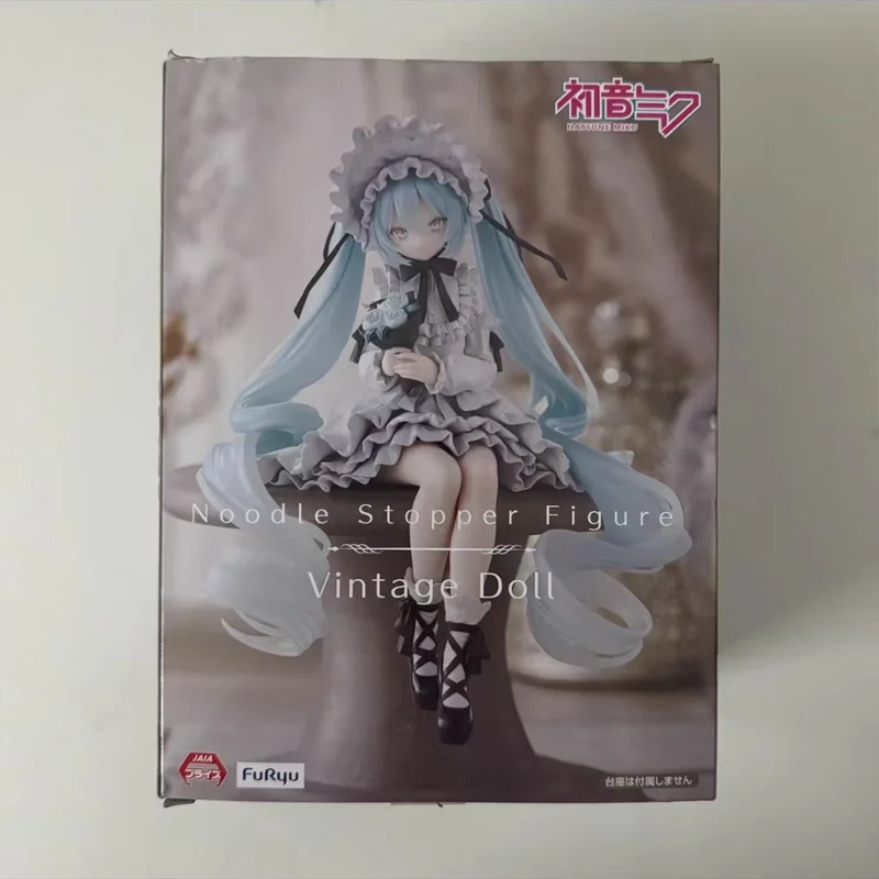 

In Stock [Genuine] Original Furyu Hatsune Miku Vintage Noodle Stopper The Animation Figure Model Doll Collector Figurine Toys