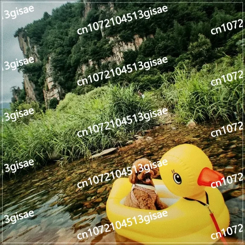 Yellow Duck Swimming Basin Thickened Floating Basin Inflatable Children's Swimming Circle Swimming Pool Toy Floating Bed