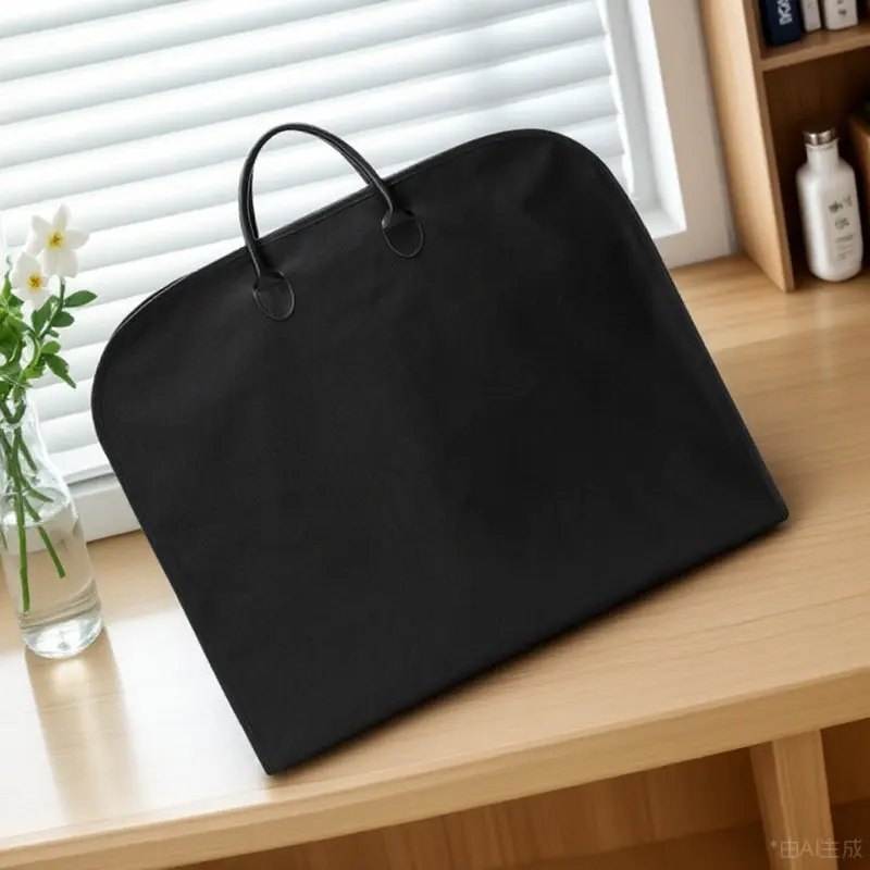 

1Pcs Business Suit Dust Bag Large Oxford Cloth Garment Bag Portable Folding Travel Suit Cover with Handles for Men Women
